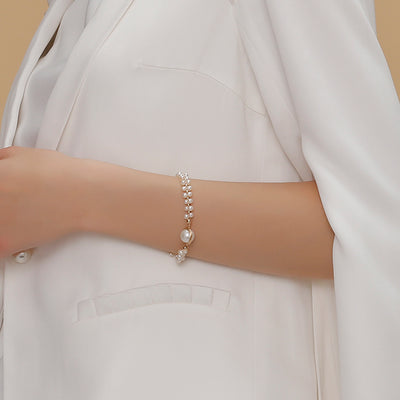 COCO Kim Classic Filigree Series Gypsophila & Edison pearl bracelet