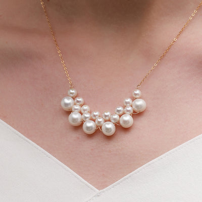 COCO Kim Flowing Pearl Series Rain cloud pearl necklace