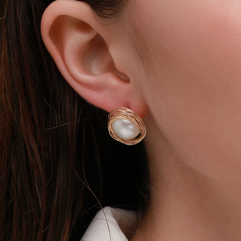 COCO Kim Classic Filigree Series  Classic filigree stud earrings