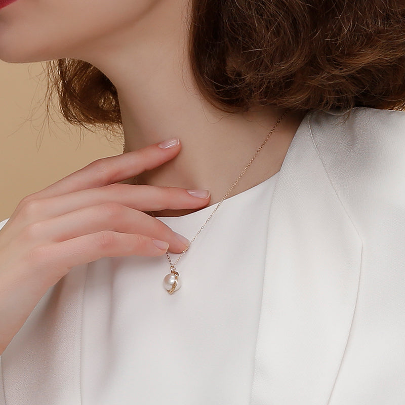 COCO Kim Classic Filigree Series  Single Edison pearl necklace