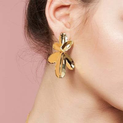 daartemis Petals collection six petals clip earring