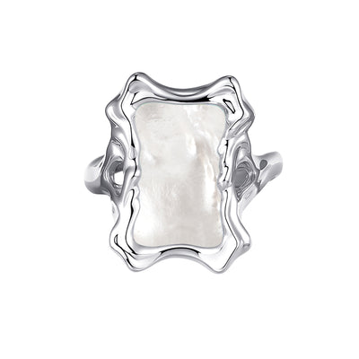 Hard Candy Square Frame Open Ring