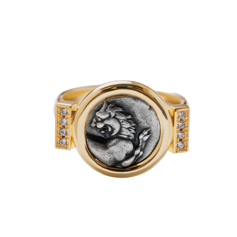 Vulcanus Lion Mark ring