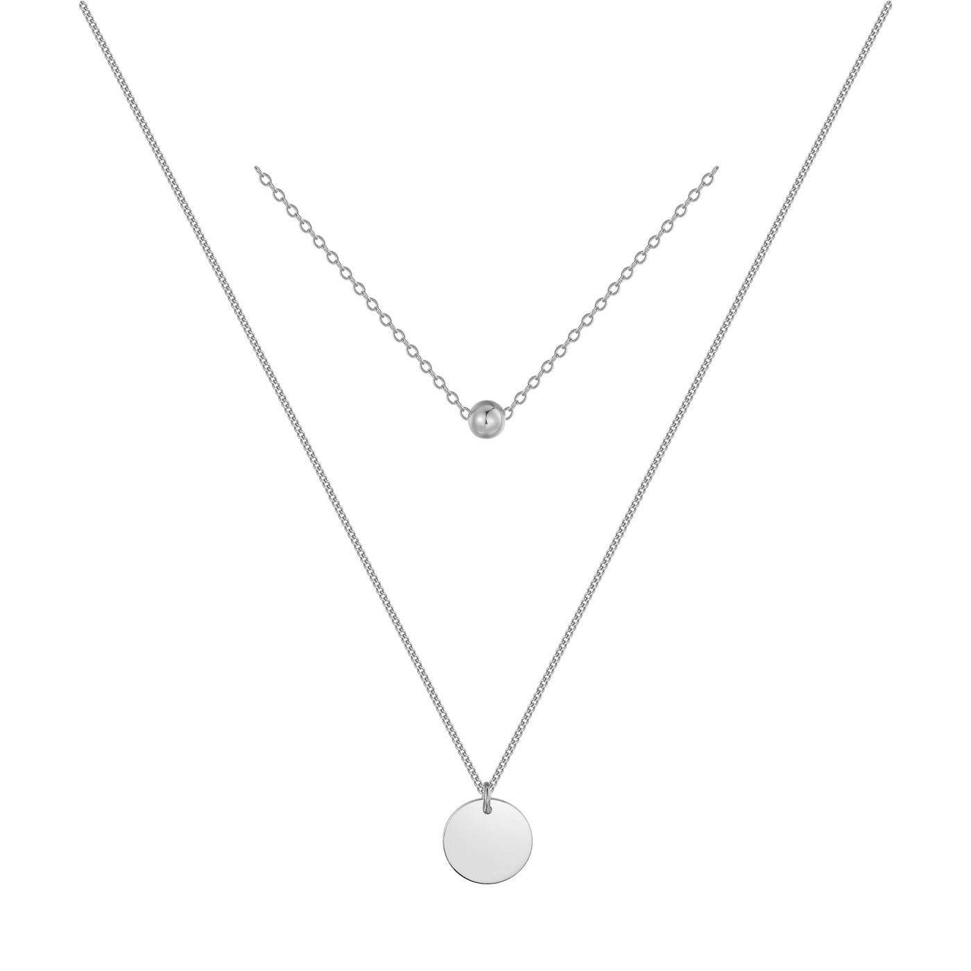 Archibald Single bead double strand necklace