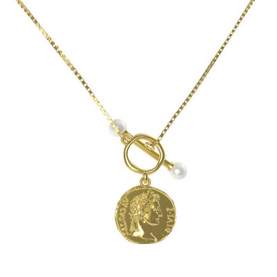 THEOGONY Roman coin OT necklace