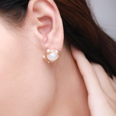 COCO Kim Classic Filigree Series  Orbit stud earring