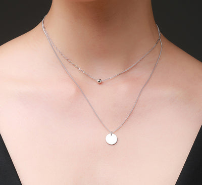 Archibald Single bead double strand necklace