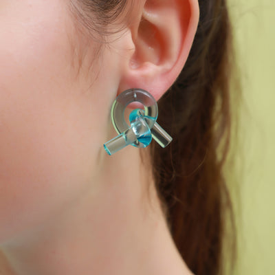 Social Talent Acrylic knot earrings