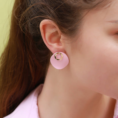 Social Talent Circle stud earrings