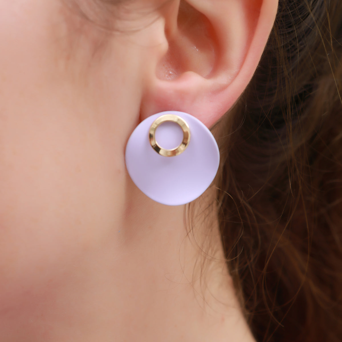 Social Talent Circle stud earrings