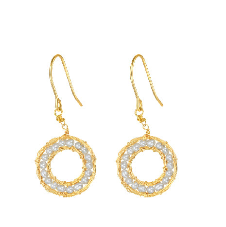 COCO KIM Circle Series Ring Bead Earrings