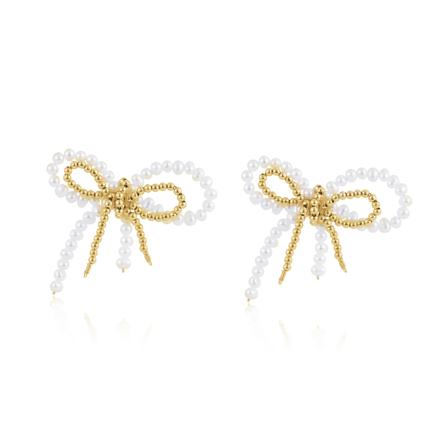 COCO Kim Star Series Bowknot clip earrings