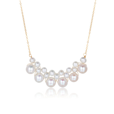 COCO Kim Flowing Pearl Series Rain cloud pearl necklace