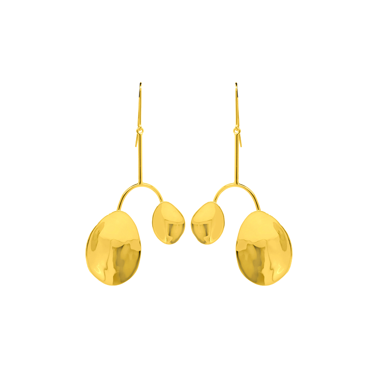 daartemis Shells collection two shells  Drop Earring