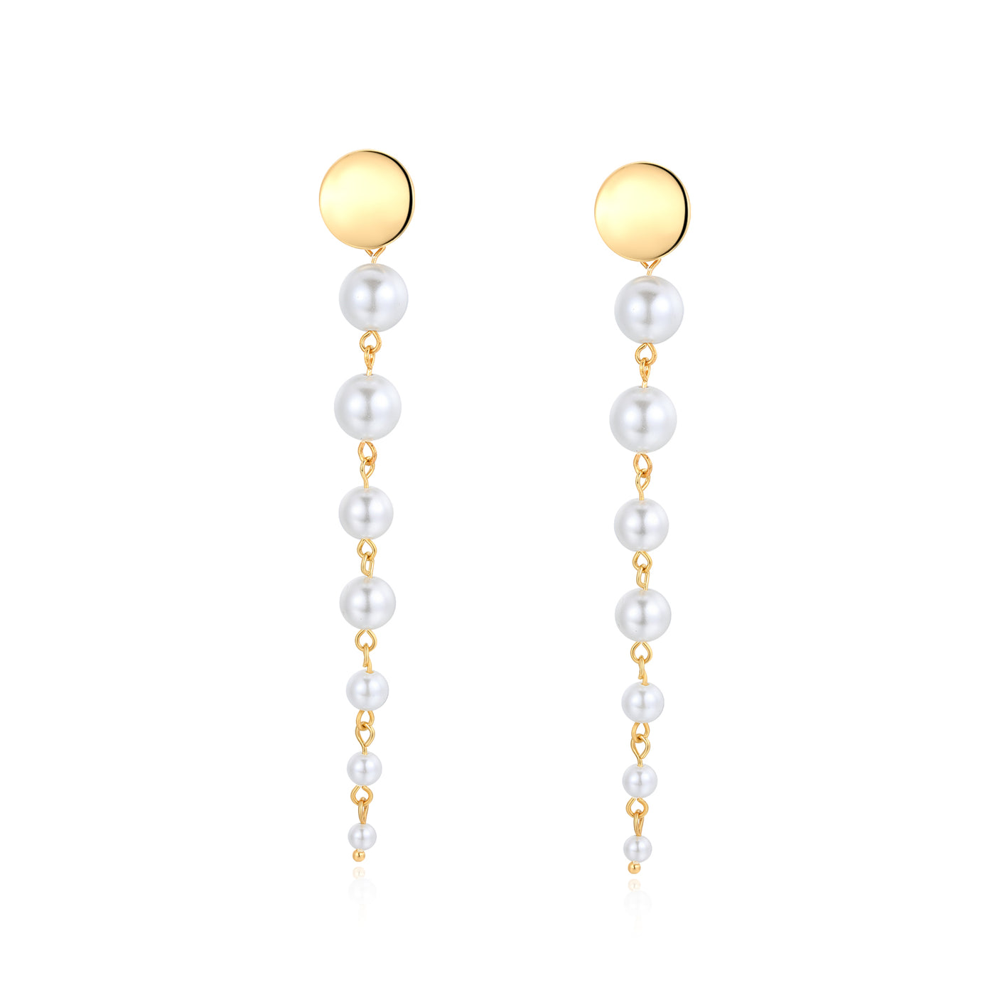 Social Talent Shell beads drop earrings