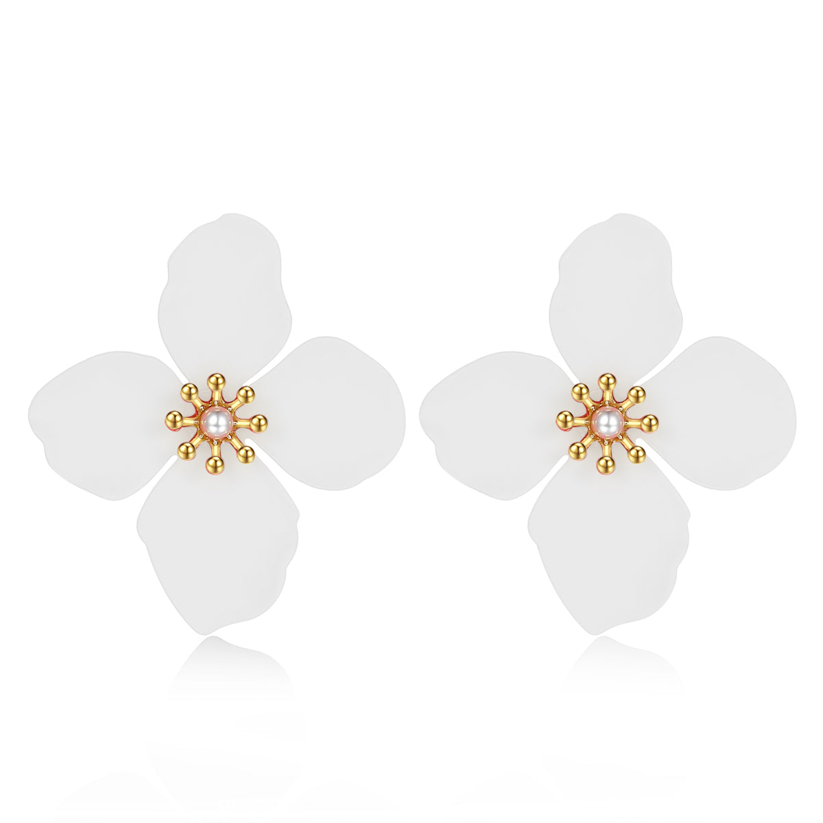 Social Talent Kalanchoe Blossfeldiana flower earrings