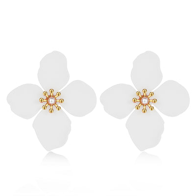 Social Talent Kalanchoe Blossfeldiana flower earrings